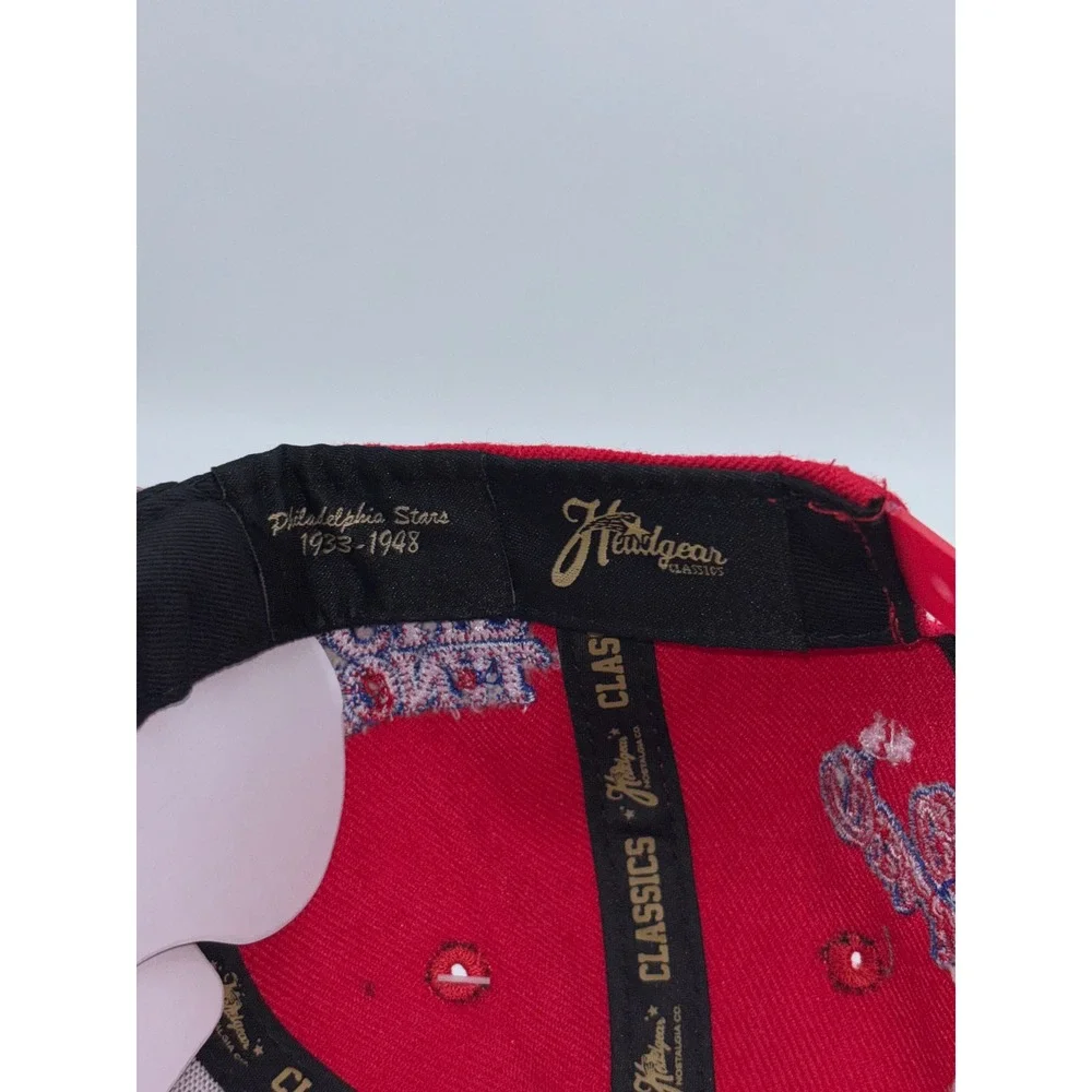 Headgear Classics Philadelphia Stars 1934 Youth Snapback Hat Red Negro League